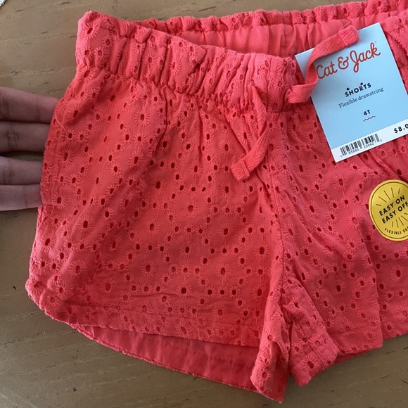 NWT Cat & Jack Coral Shorts - Picture 6 of 6